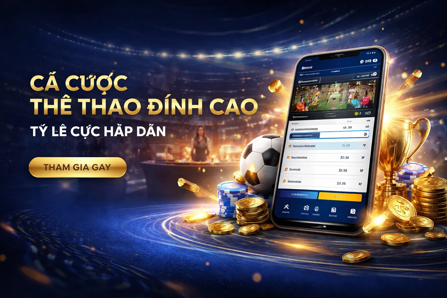 Sân vận động với ánh đèn rực rỡ và sân cỏ xanh mướt, biểu tượng cho cá cược thể thao đỉnh cao tại sky 88